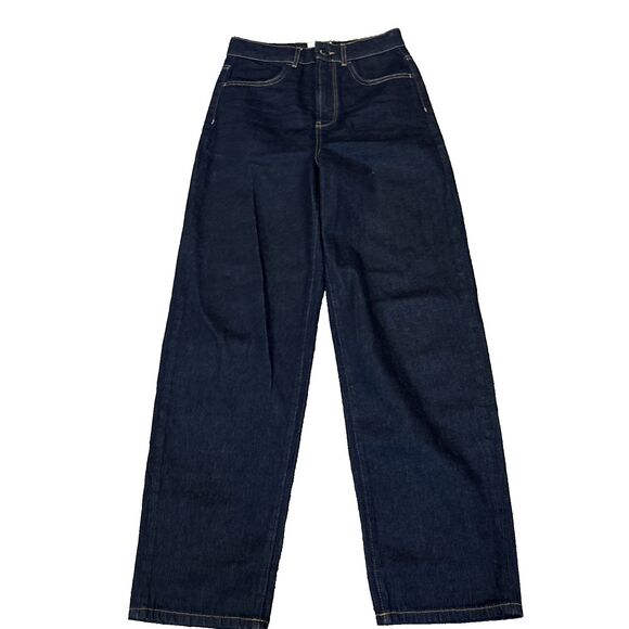 Les Coyotes De Paris Dark Wash Straight Leg Jeans Blue FR 36 - 31 inseam - Picture 1 of 10